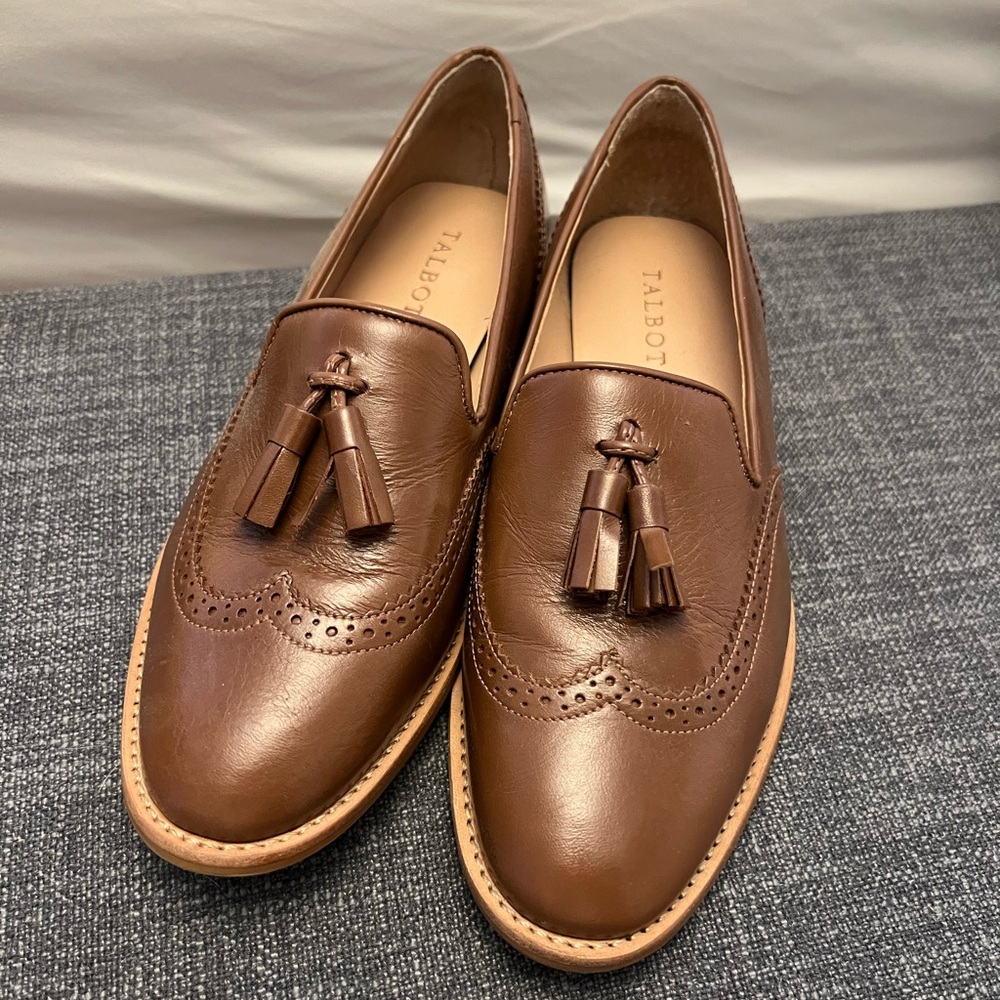 Talbots Tassel Leather Loafer, 7.5